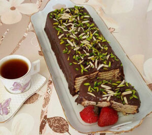 طرز تهيه‌ي کيک يخچالي